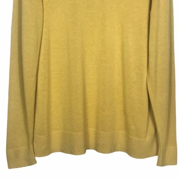 Old Navy Fine Knit Mock Neck Sweater Yellow Large - Picture 4 of 10